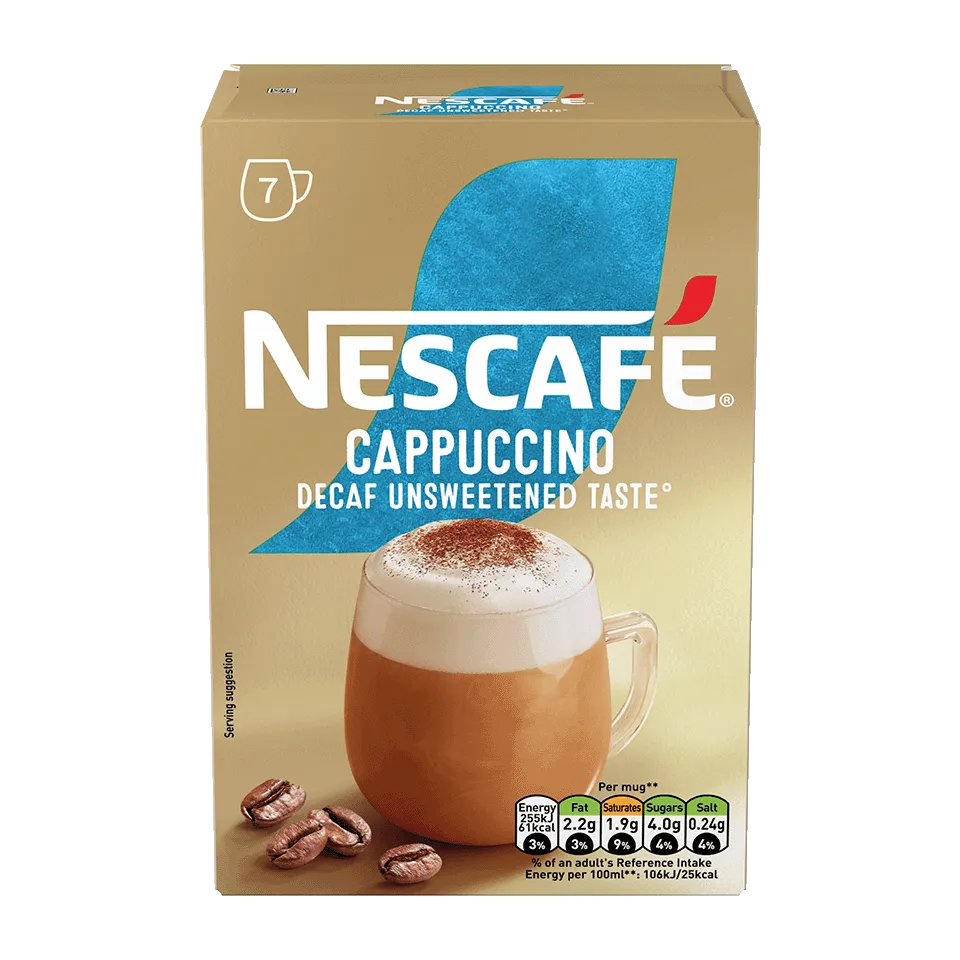 NESCAFÉ® Cappccino Decaf Unsweetened | Nescafé Malta